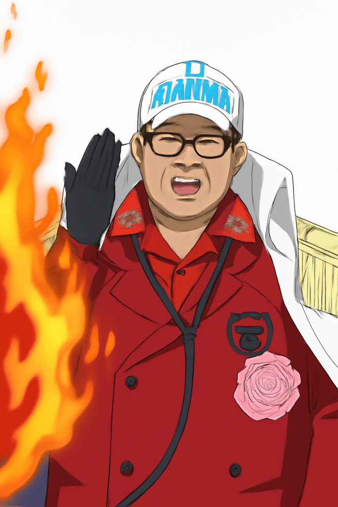 ilustrasi Hasto sebagai Akainu