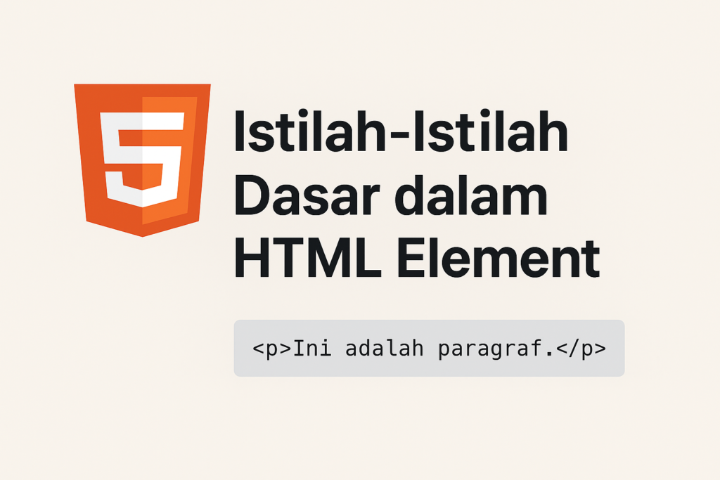 Istilah-Istilah Dasar dalam HTML Element