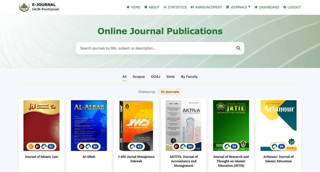 E-Journal IAIN Pontianak Portal