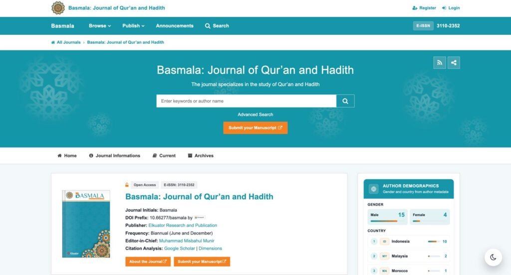 Basmala Journal Website