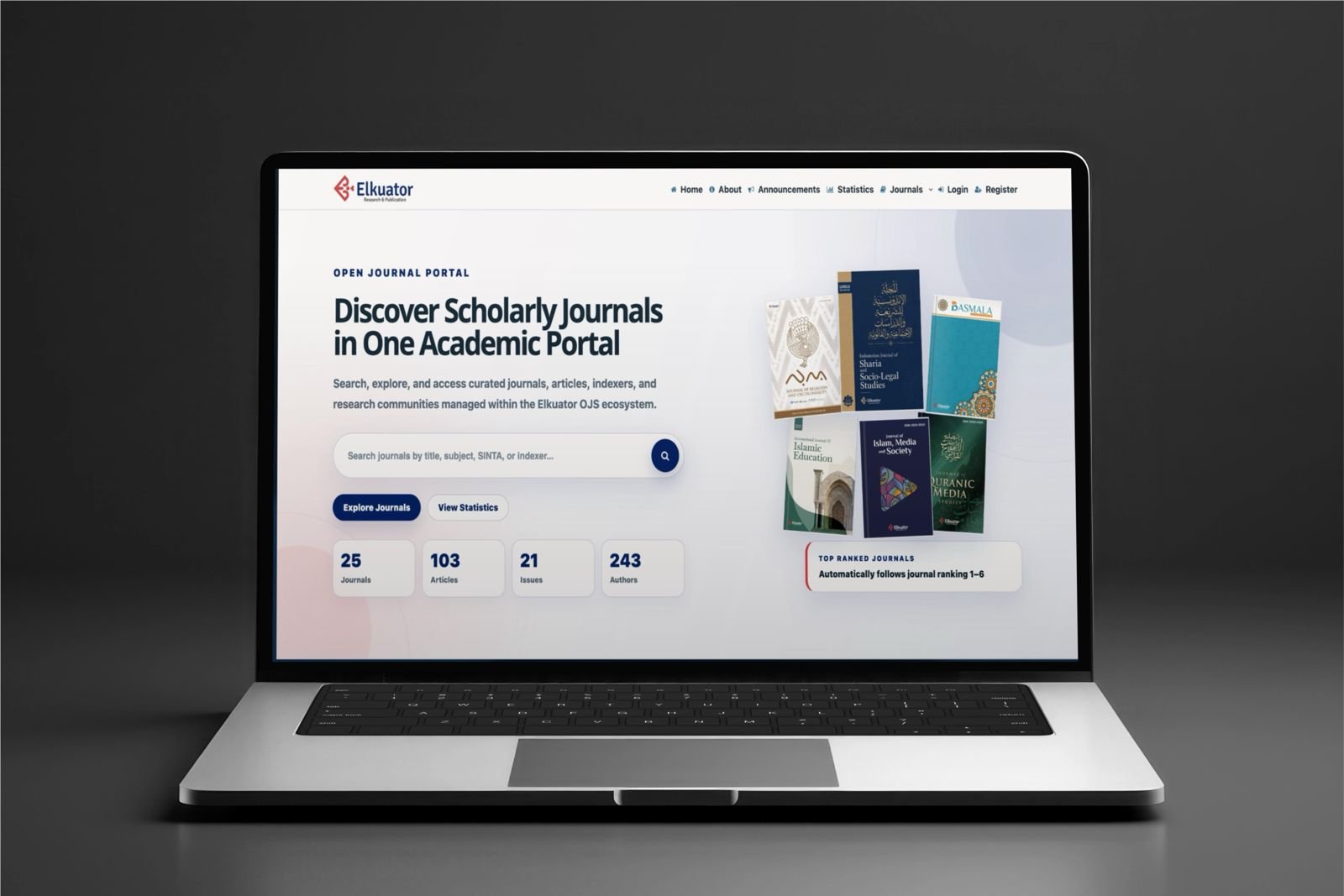 Elkuator Electronic Journal Portal project screenshot 1