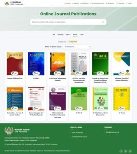 Tampilan Portal Rumah Jurnal IAIN Pontianak yang memuat jurnal berdasarkan akreditasi dan indeksasi